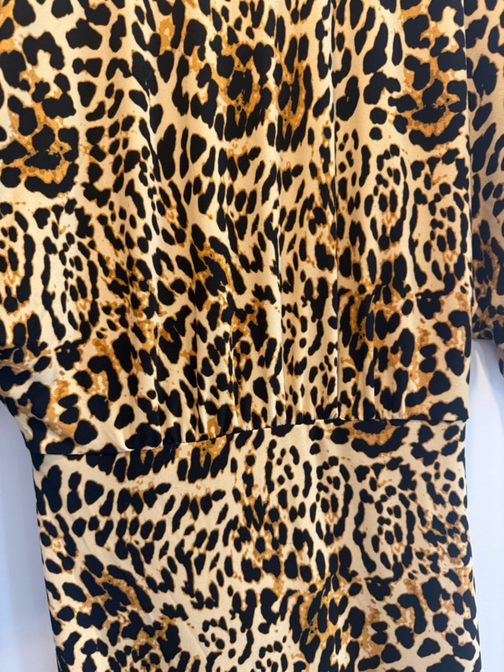 Norma Kamali Leopard-Print Obie Gown in Creamy Cat - Picture 5 of 6